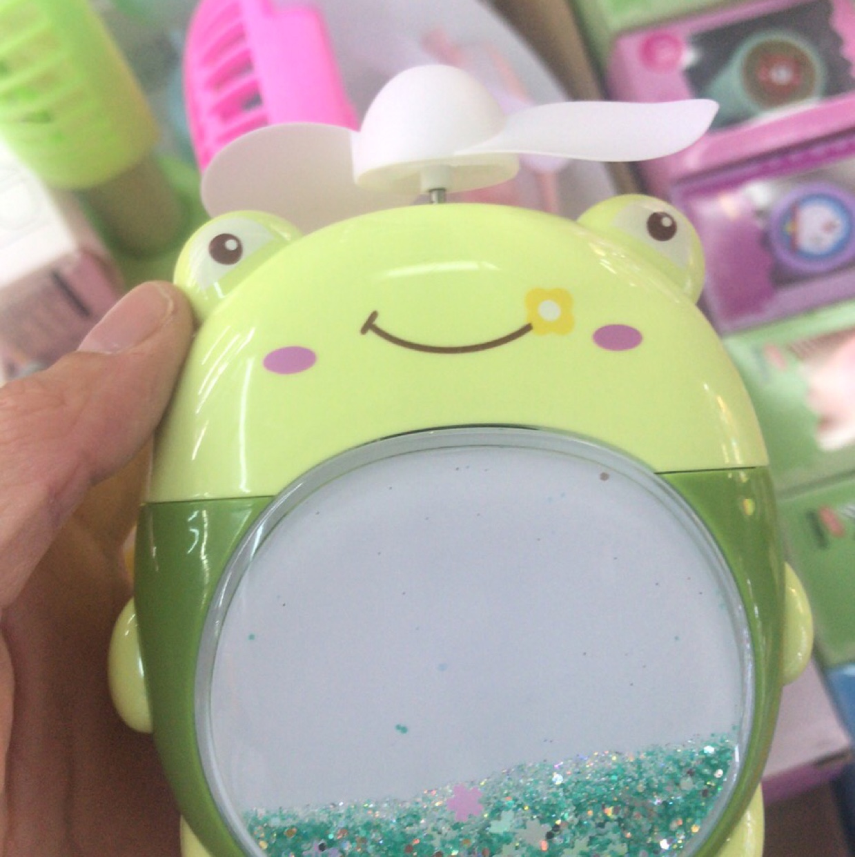 Wholesale of frog fan mini electric fan toys
