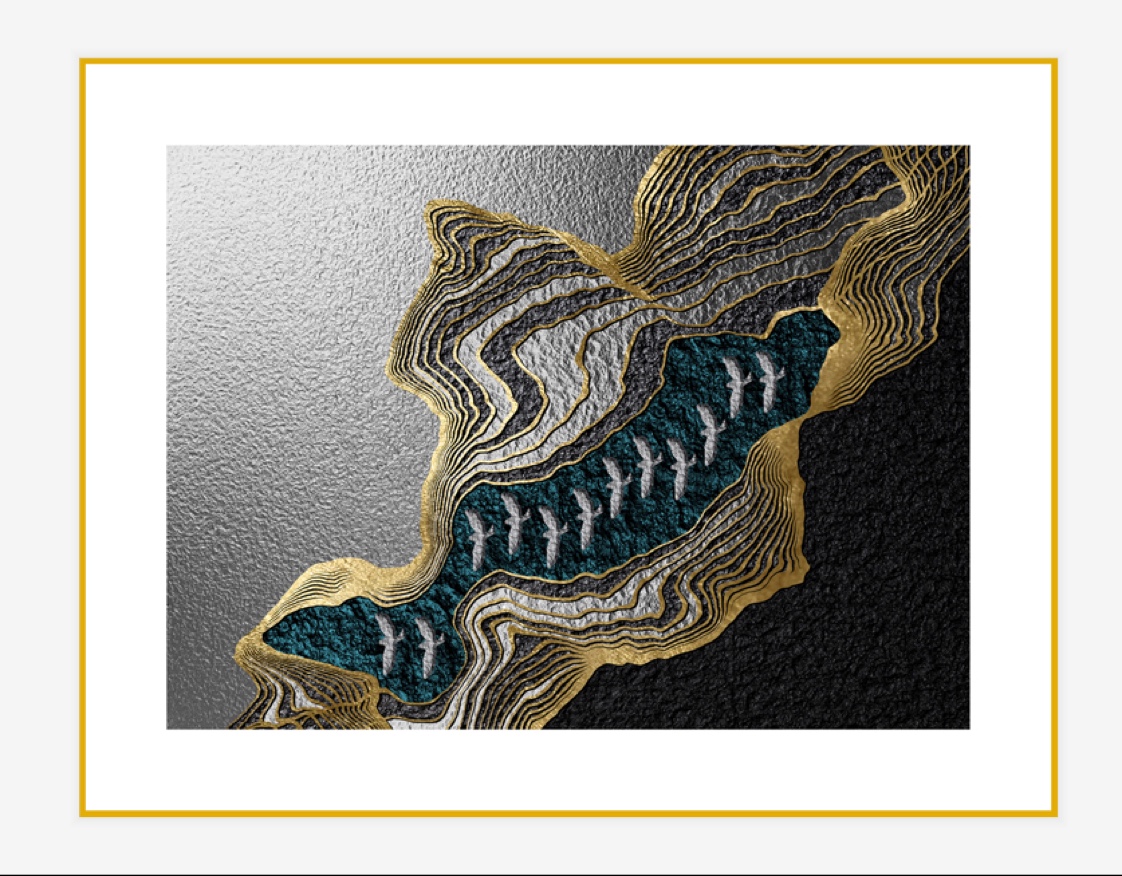 铝合金装饰画鎏金画 单幅尺寸70*90CM 
同尺寸不同画面可混装 4幅/件