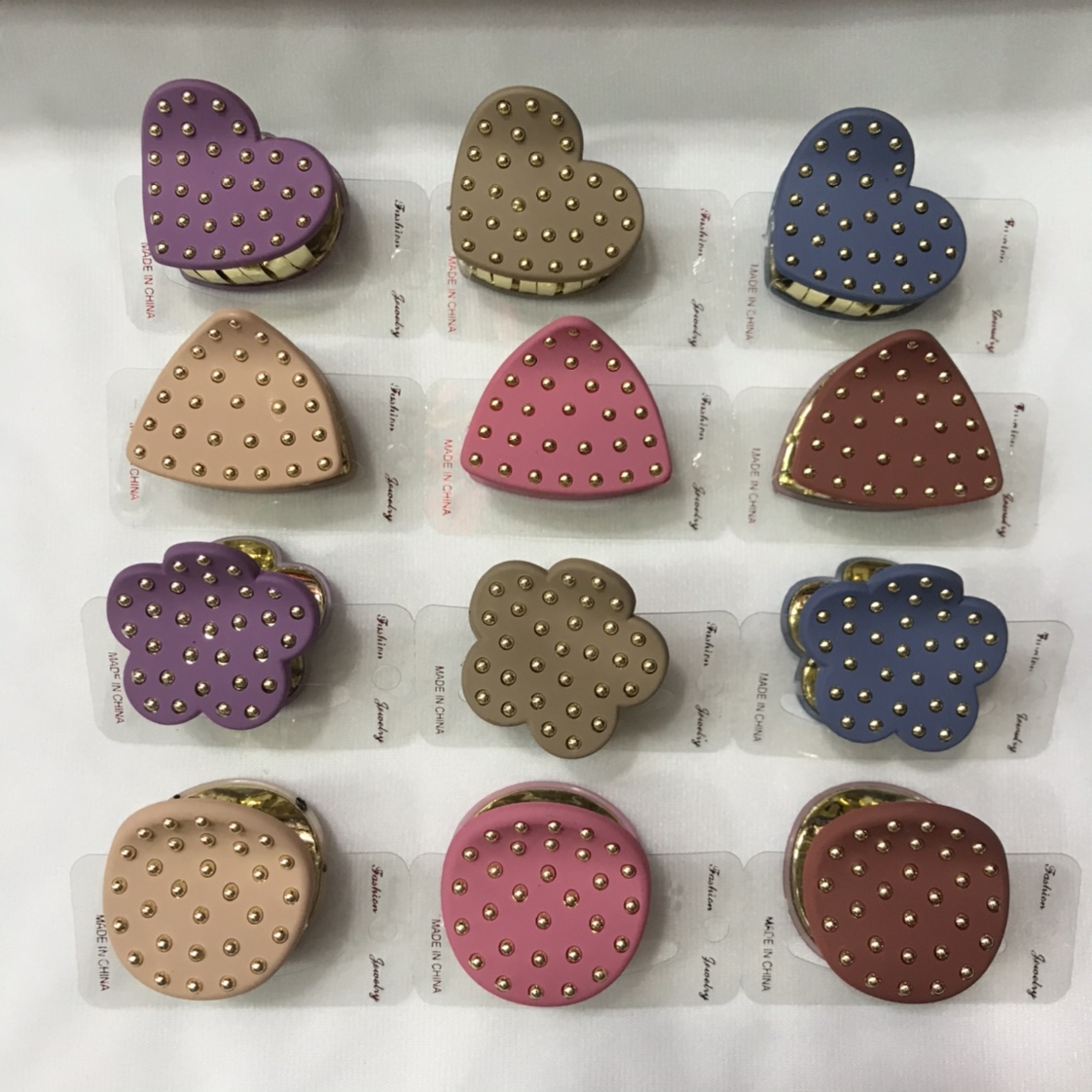 5公分混款双拼橡皮漆电镀发爪彩色