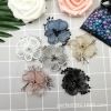 National costume headscarf DIY accessories clothing brooch hairpin decorative pieces embroidery mesh flowers wholesale thumbnail
