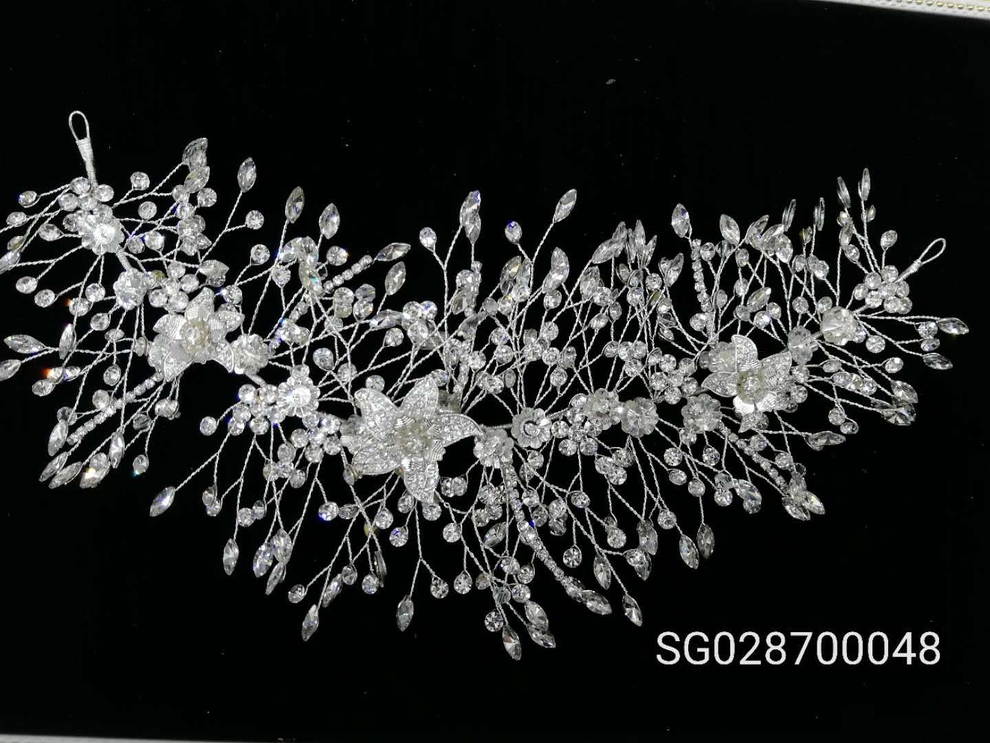 Handcrafted beaded headwear, creative Korean-style crown in stock details Picture