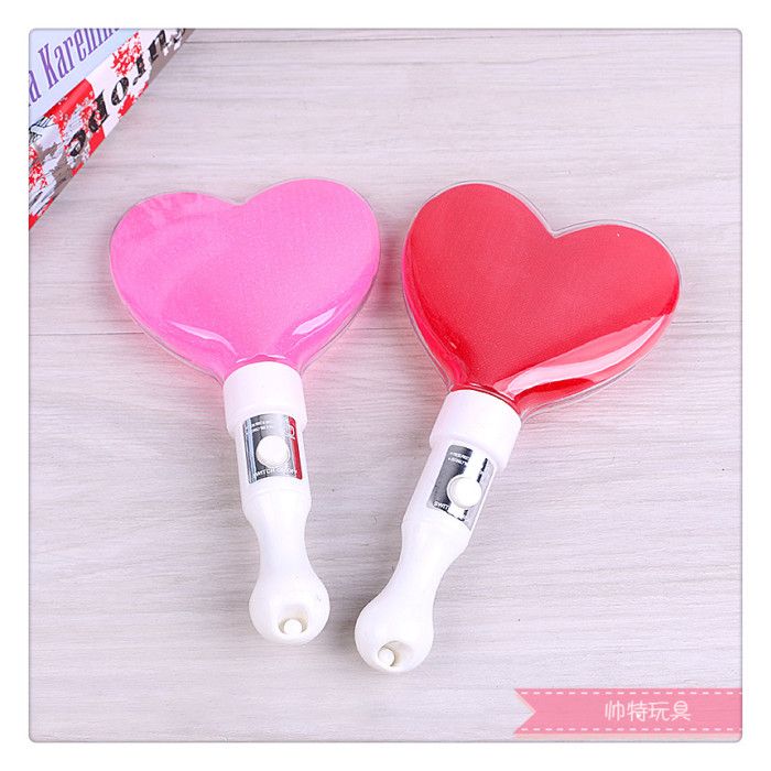 Exquisite short hollow heart-shaped handheld flash stick