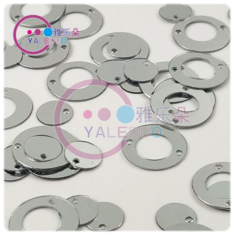 10mm pair of Confucius Mother round sequined earrings, accessories, diy handcrafted materials, sequins, clothing, shoes, hats and accessories details Picture