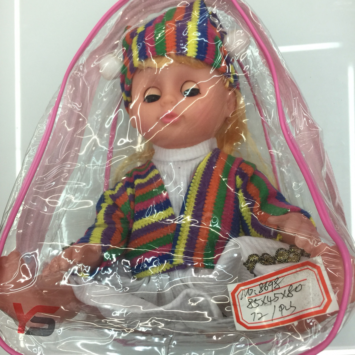 Children's backpack doll