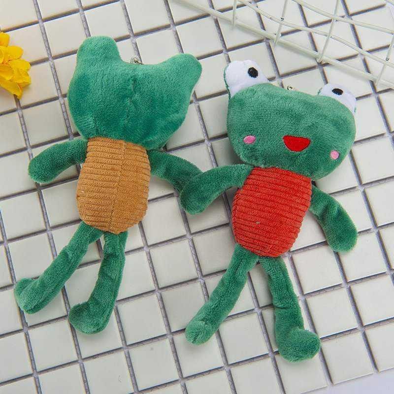 新品日韩凸眼青蛙毛绒玩具挂件青蛙公仔玩偶礼品包包挂饰小礼品