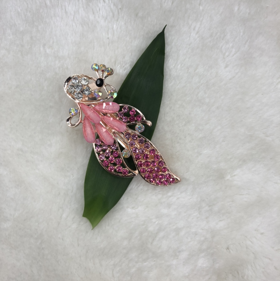 Popular peacock tuba sent horizontal clip borage rose gold 12 batches