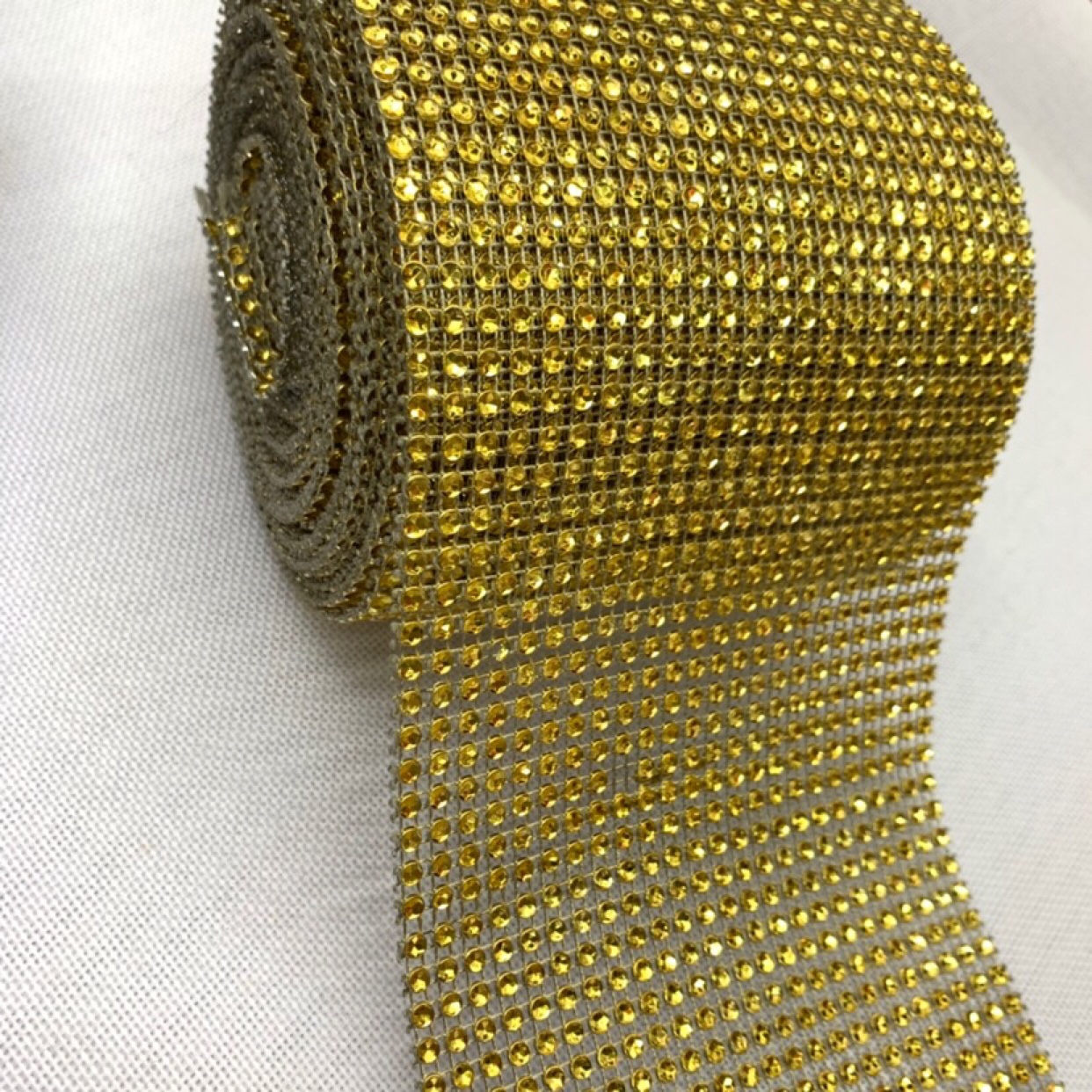 金银色排钻 礼品包装材料带 装饰网带详情图2