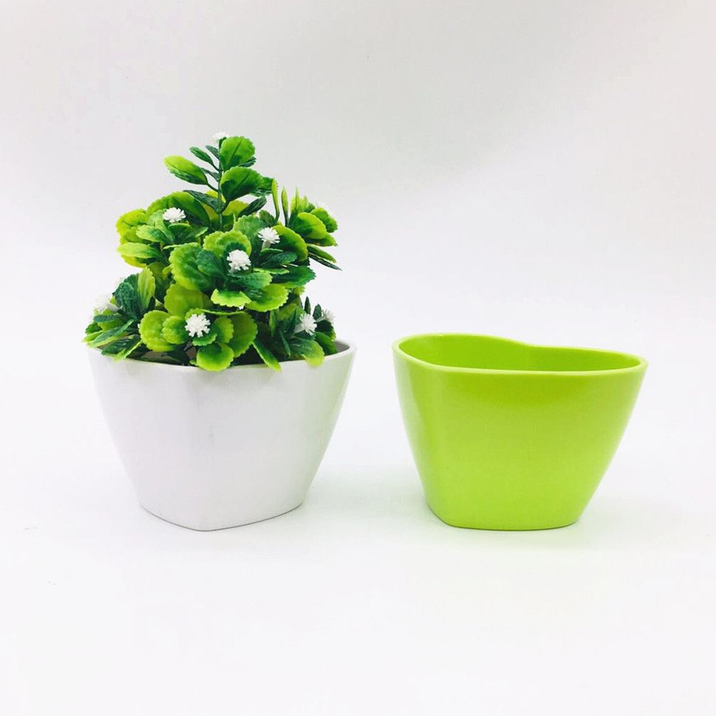 Factory direct sales of plastic flower POTS Y402, heart-shaped melamine flower POTS, plastic flower POTS, and imitation porcelain flower POTS Item Picture