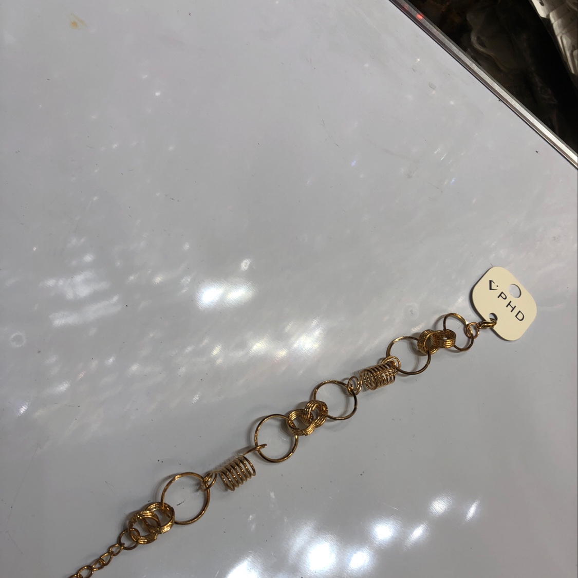 Handmade iron ring bracelet
