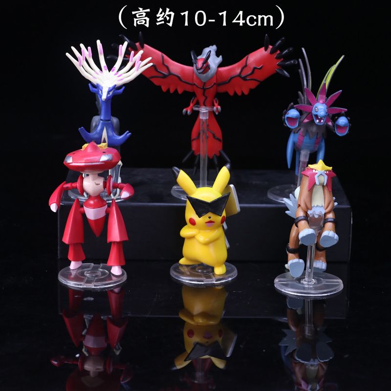 11 generations of 6 Pokemon and Pokemon set figurines and models