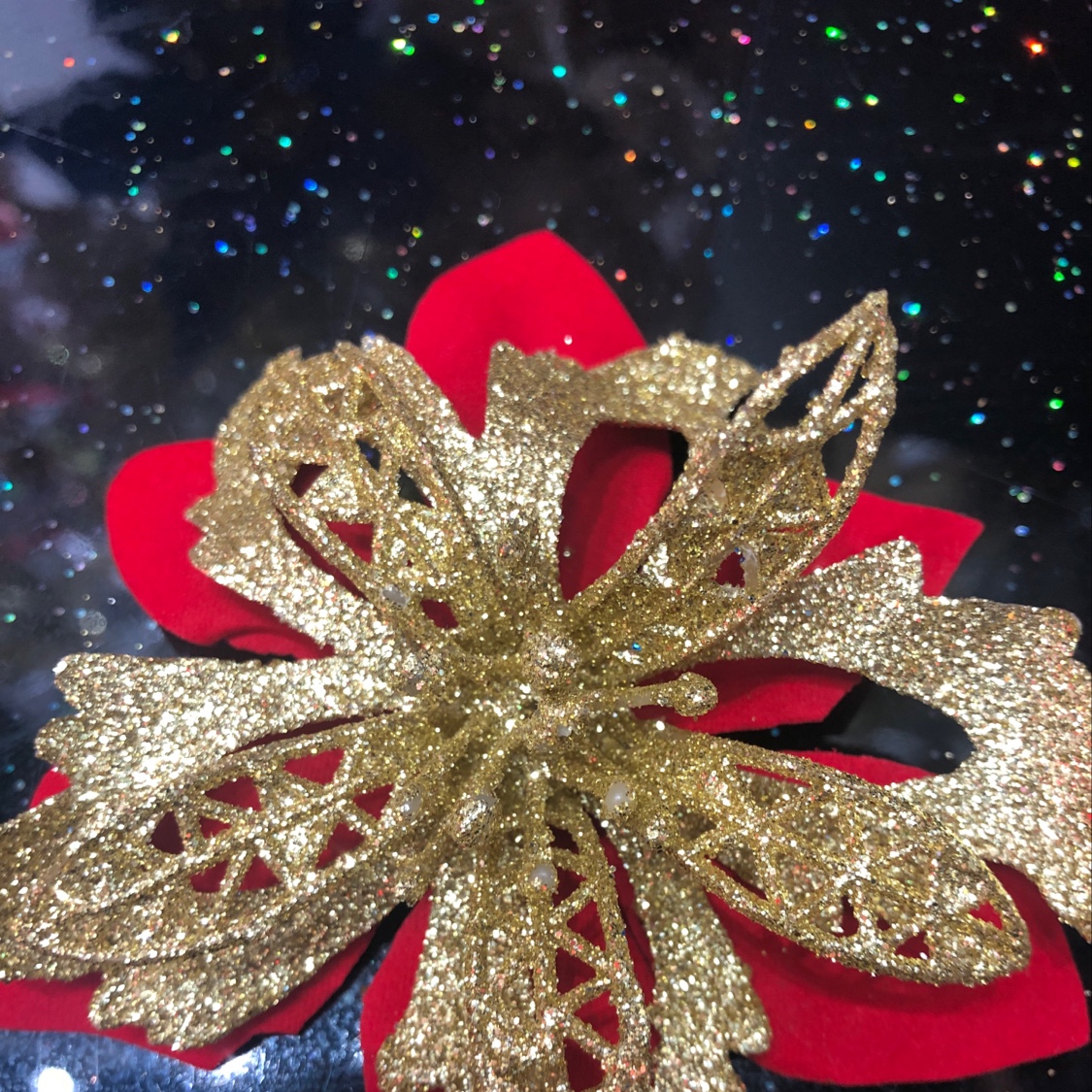 1 Christmas flower piece