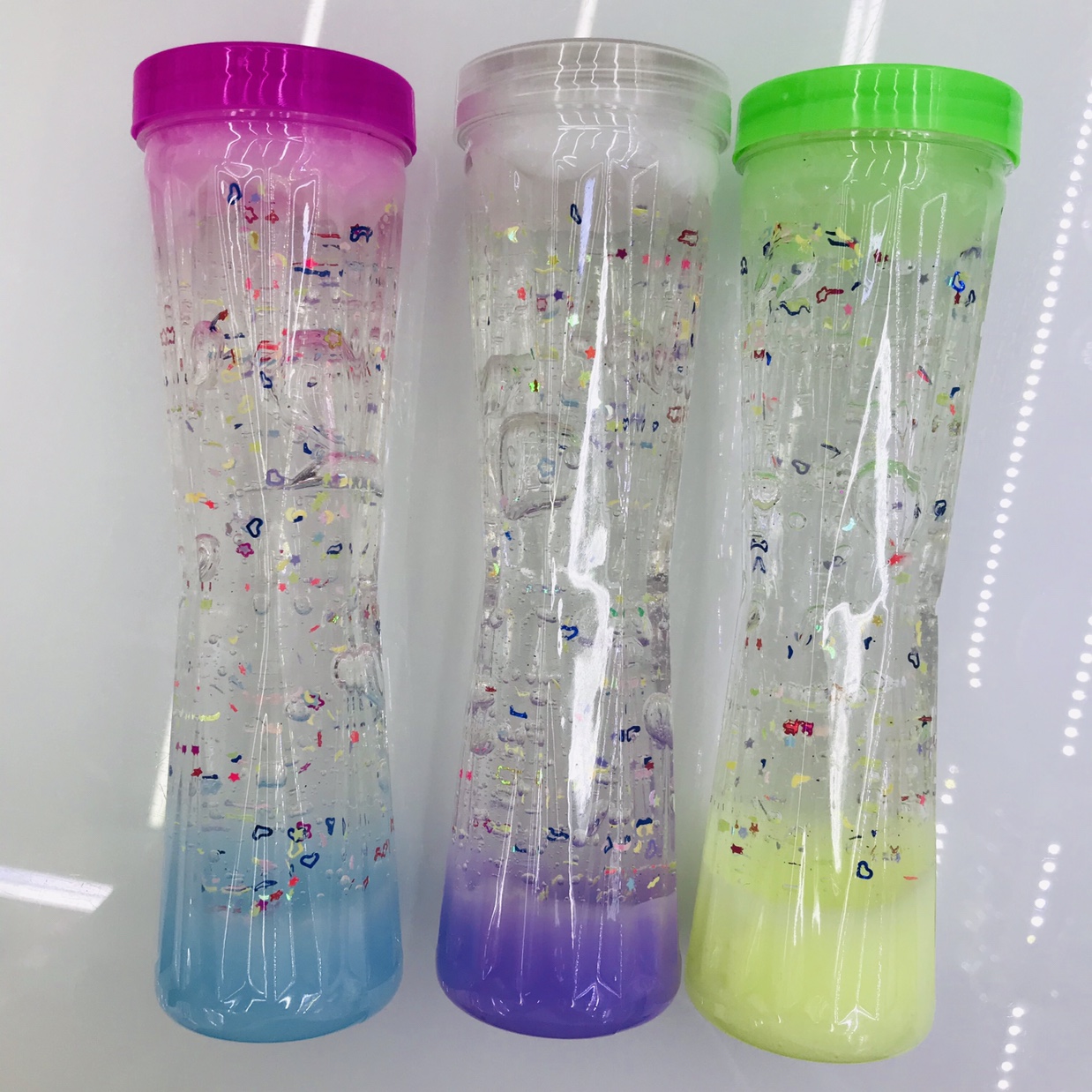 Long tube diamond bottle safe and environmentally friendly DIY multi-color sequins to decompress mud toy Mud Slime Slime thumbnail