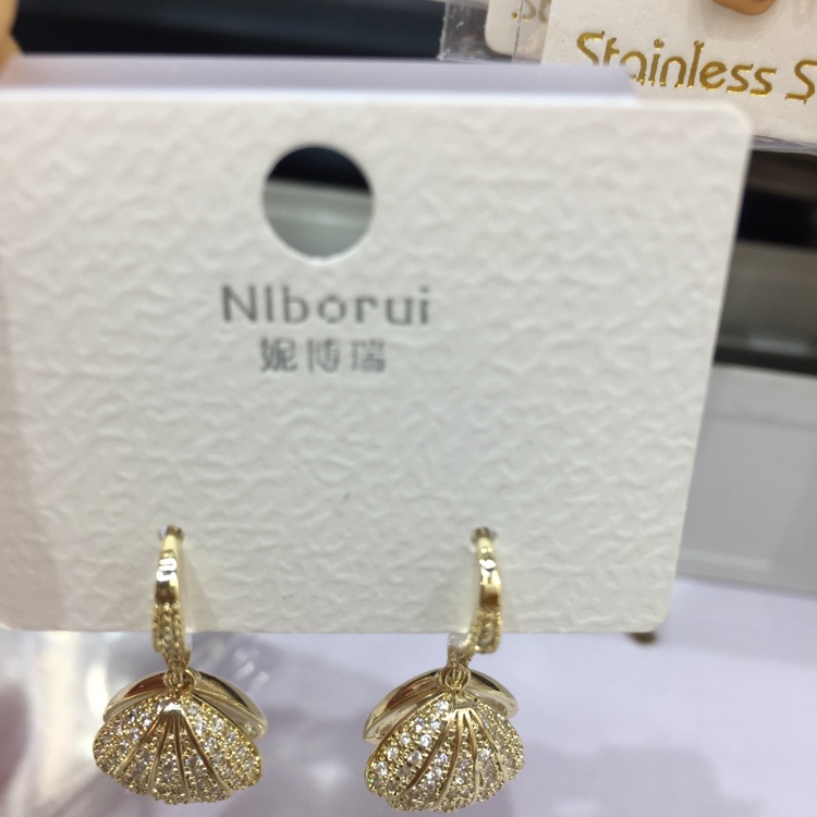 New pearl micro - inlaid fashionable versatile ear hook style thumbnail