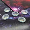 Best-selling oval-shaped iridescent resin diamond tip and bottom diamond 10*14mm Korean version handmade diy jewelry accessory creative necklace Specification image