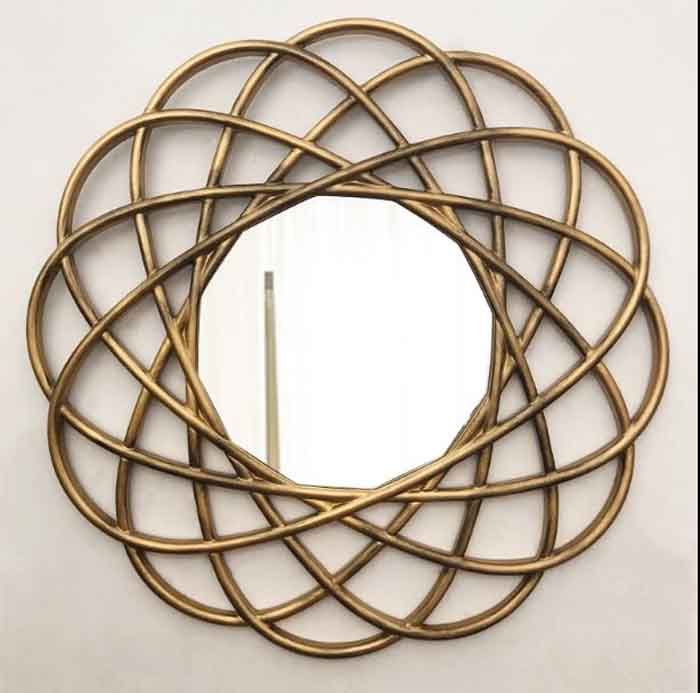 欧式客厅背景墙面装饰镜铁艺镜