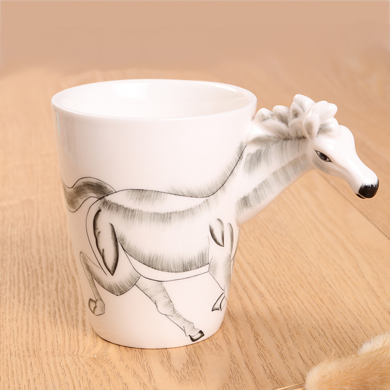 Creative 3D animal ceramic mugs, couple edition event gifts, water cups, advertising cups Application Scenario