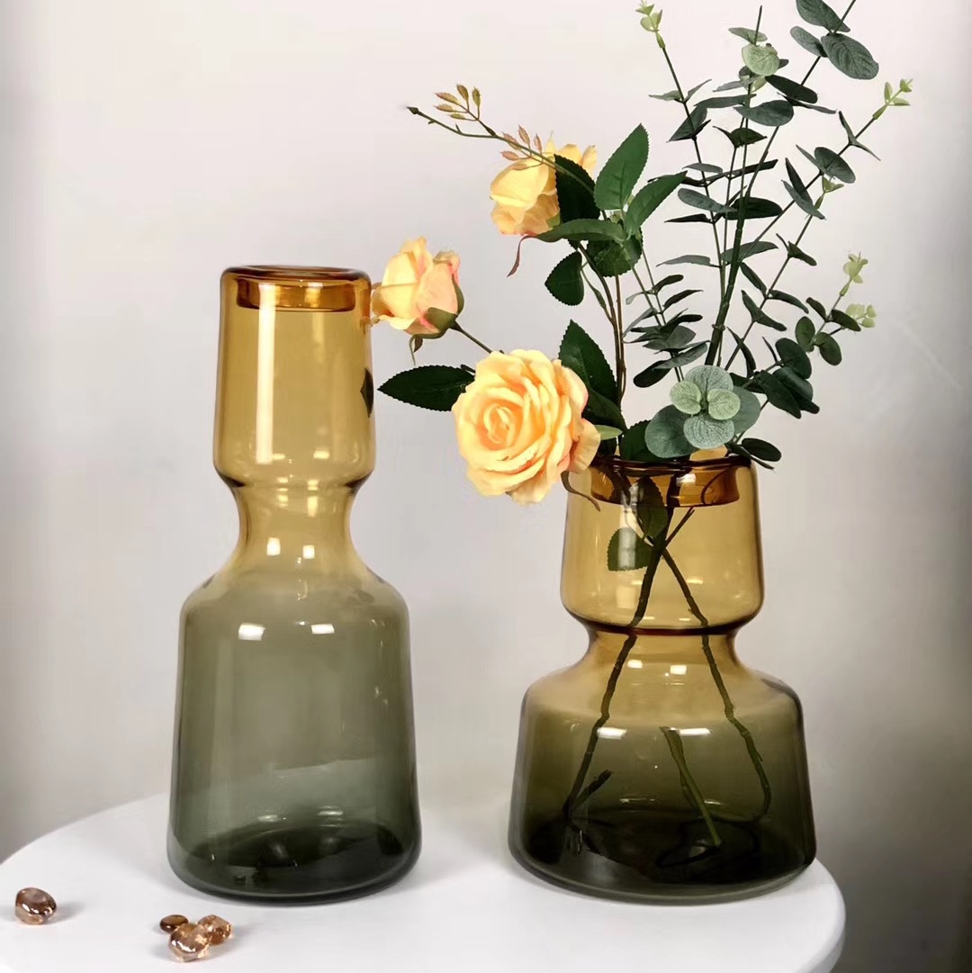 European creativity modern light luxury wind glass vase living room family tea table snack tray individual decorations decorations thumbnail