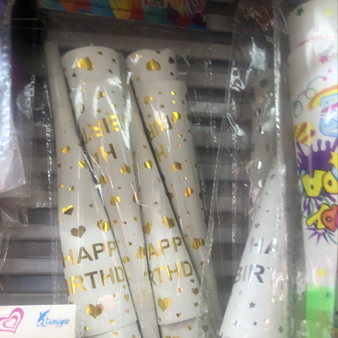 Birthday Gold-embossed horn toy Cheering Horn 01 Specification image