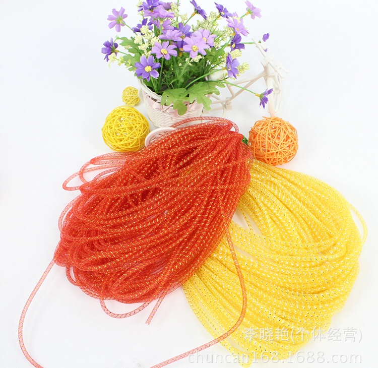 4mm毫米弹性弹力网管 花环套管塑料配饰亚克力手环辅料产品图