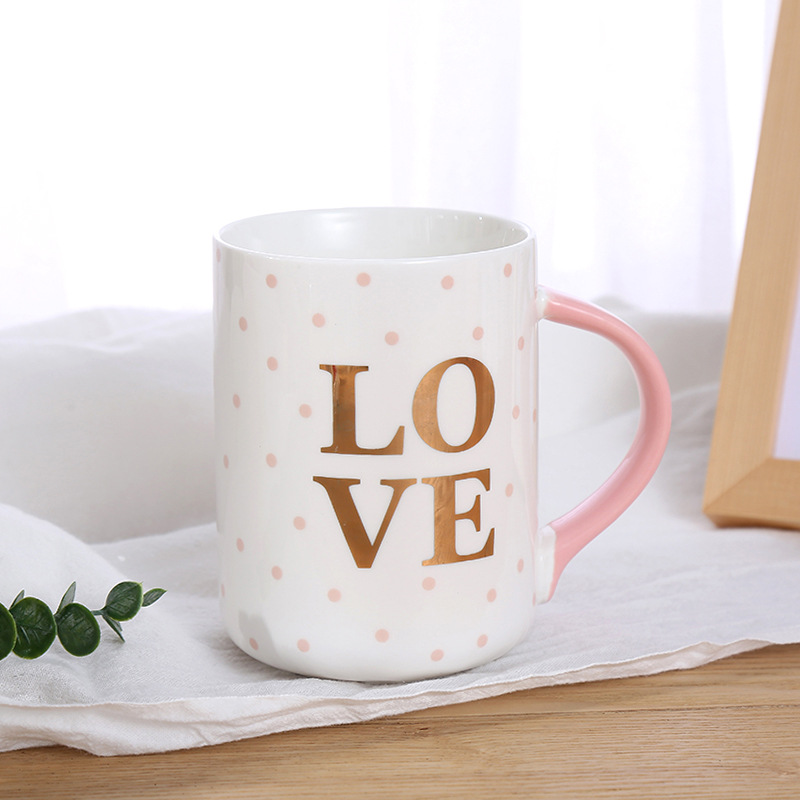 New cute ceramic mugs, simple coffee cups, customizable logo advertising gifts, water cups, factory direct sales undefined