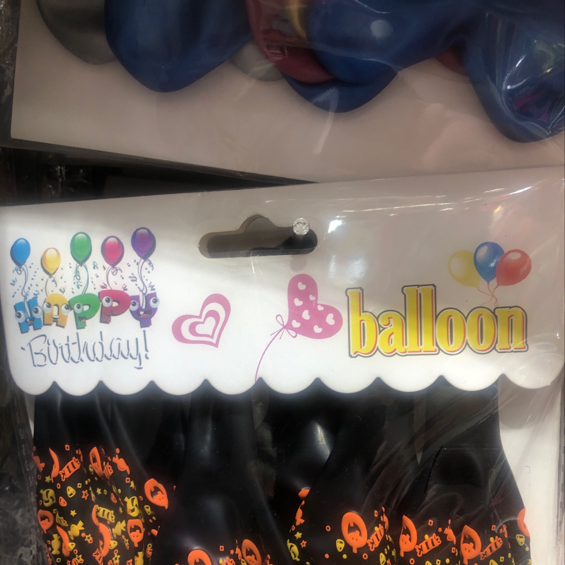 Five back clips hold balloons details Picture
