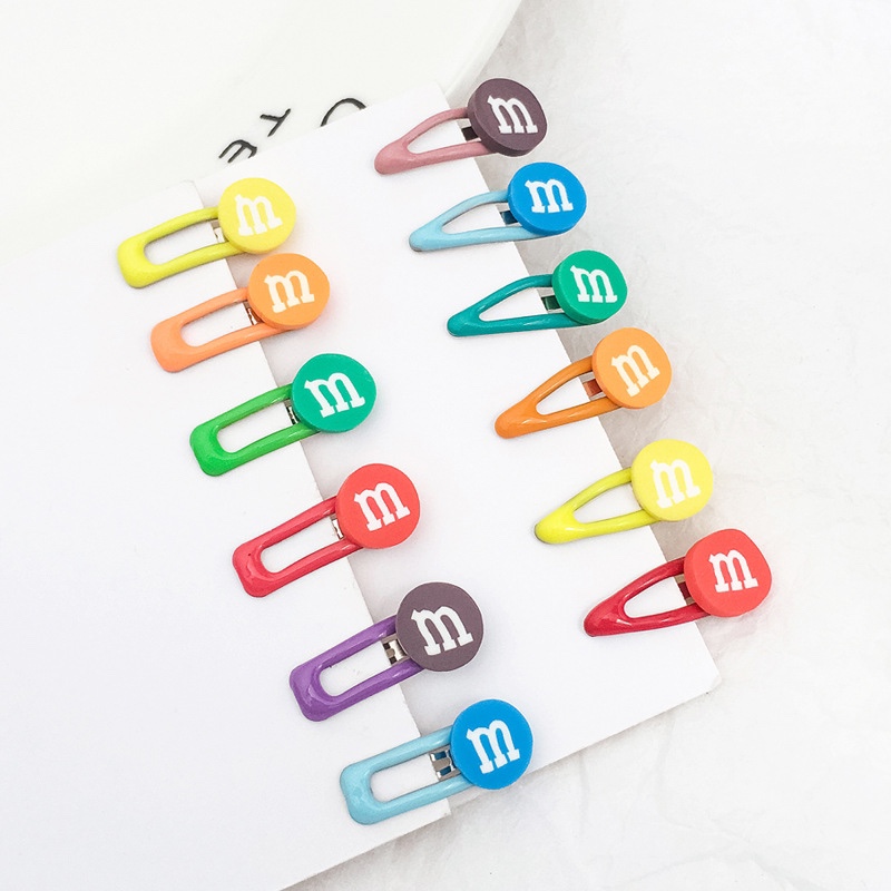 2cm color M bean mini hair clip ob11 doll hair clip Teddy Maltese hair clip pet hair accessories