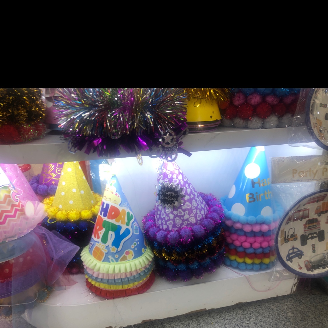 Wholesale of birthday gilding gold pink hats, party birthday hats, festival hats and decorative items 01 details Picture