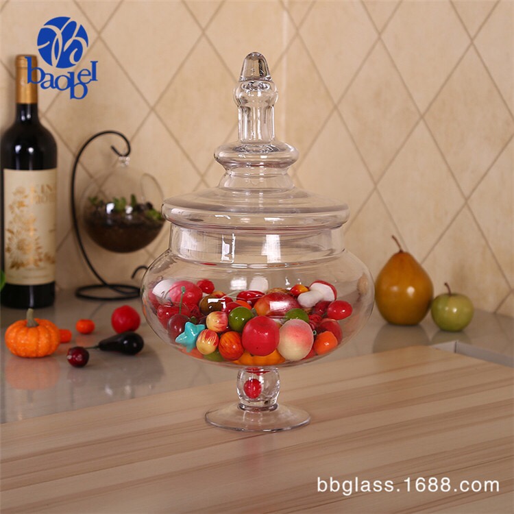 ثلاث قطع من إناء زجاجي شفاف Item Picture