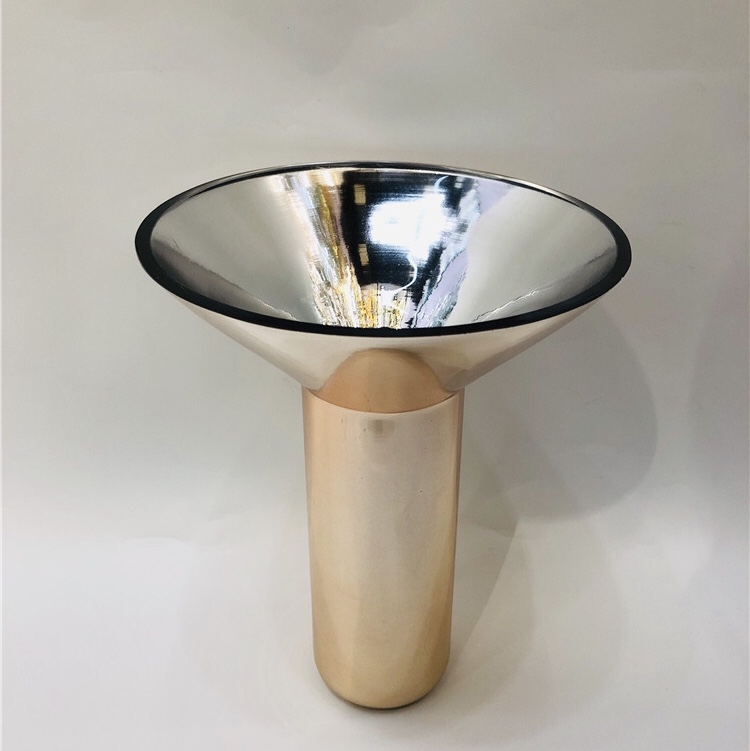 BBglass Buei Phine، مزهرية زجاجية ذهبية مغطاة بالزجاج، في ترتيب بسيط لترتيب البيت Item Picture