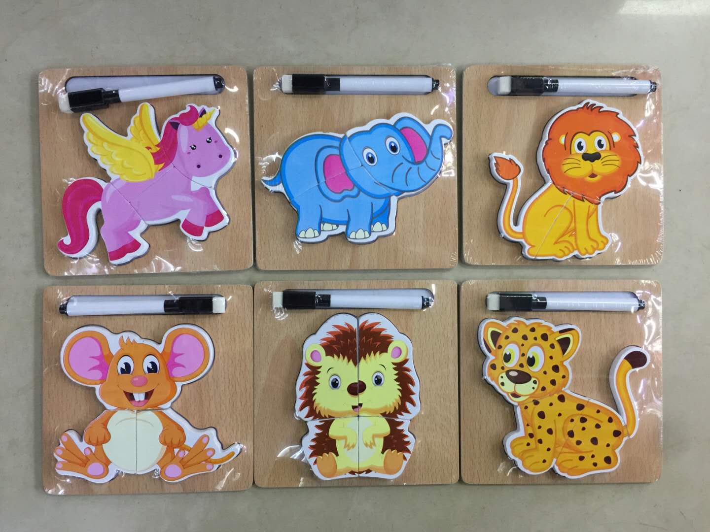 拼图磁性画板 木质玩具 豆豆工艺 22