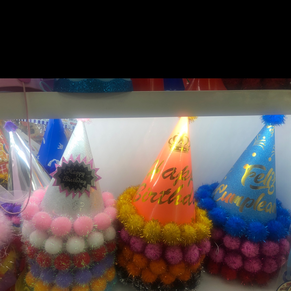 生日烫金金粉帽派对生日帽节庆帽装饰用品批发01