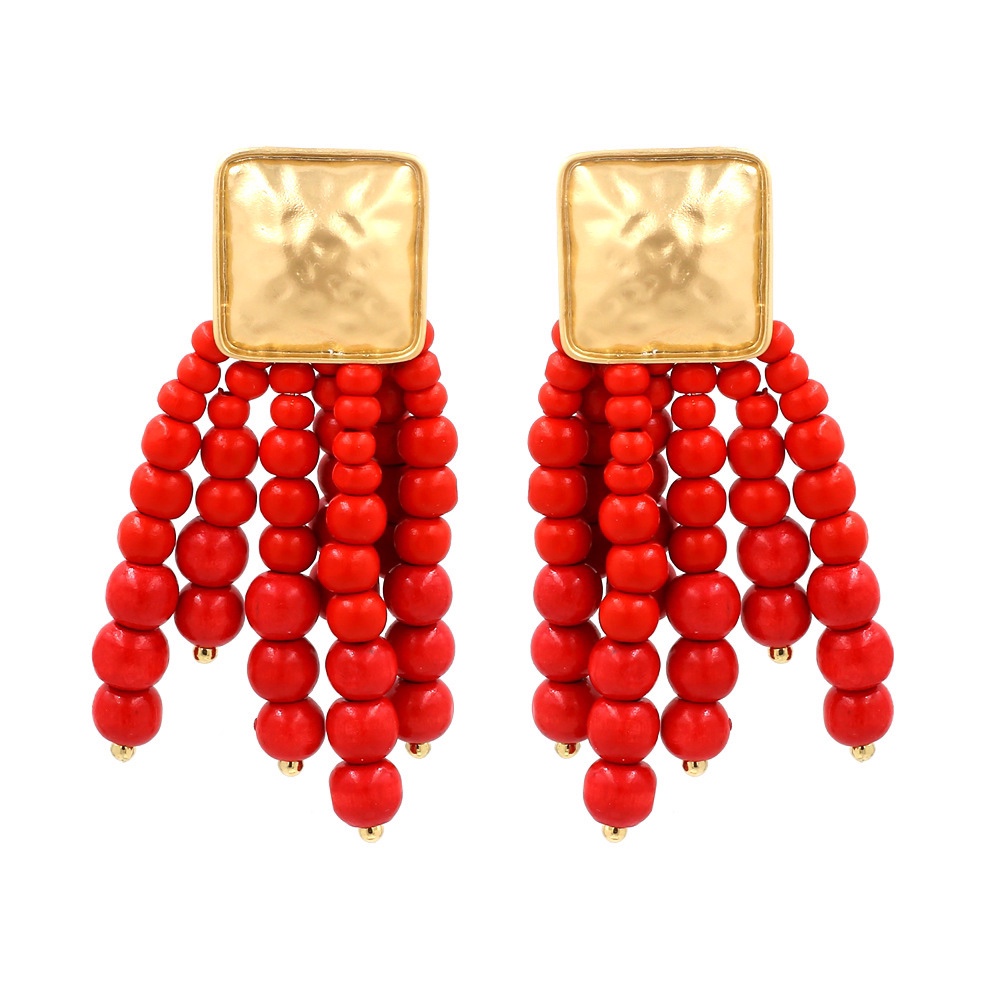 Acrylic pearl earrings of European and American brands
