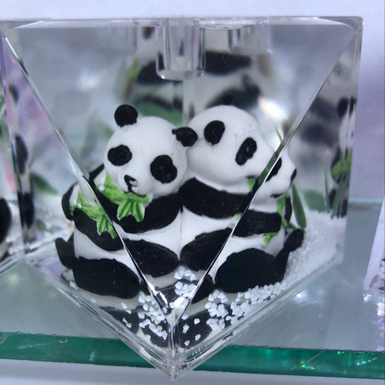 Acrylic zigzag Panda series oil stylus insertion