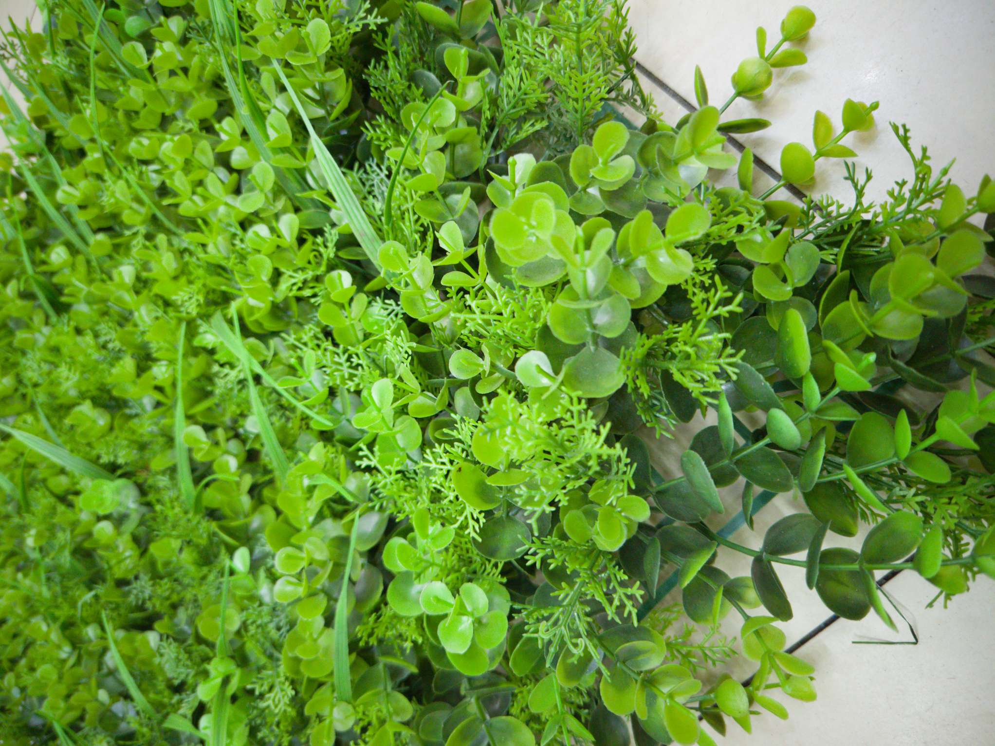 Artificial plant wall, green plant wall, plant wall, decorative wall, flower wall, background wall, interior decoration, balcony, storefront decoration, high-quality artificial grass ZH Specification image