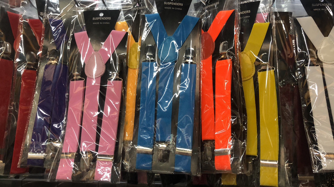 Unisex Y Strap, Monochrome, Fluorescent, 2.5 Width details Picture