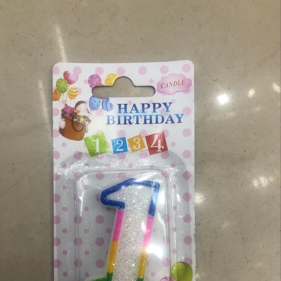 Digital Color Edge Candle Birthday Candle Party Wholesale 01 Specification drawing