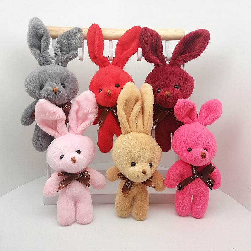 Plush toy pendant jointed bear cartoon doll bunny pendant accessories wedding gift doll