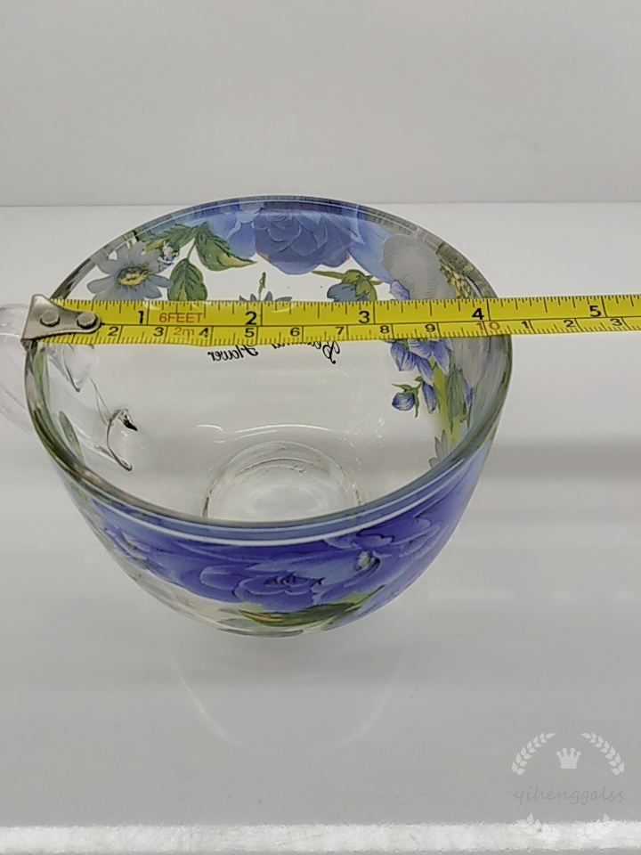 Factory direct sale of decal round glass Cup gp-50F Item Picture