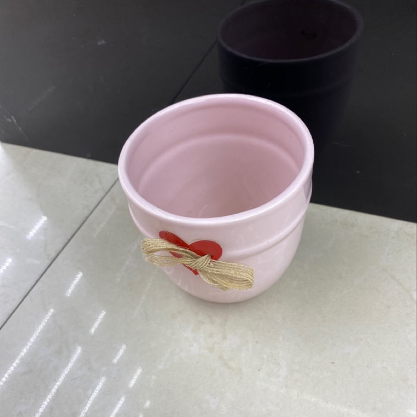 麻绳小爱心花盆 按箱批发细节图