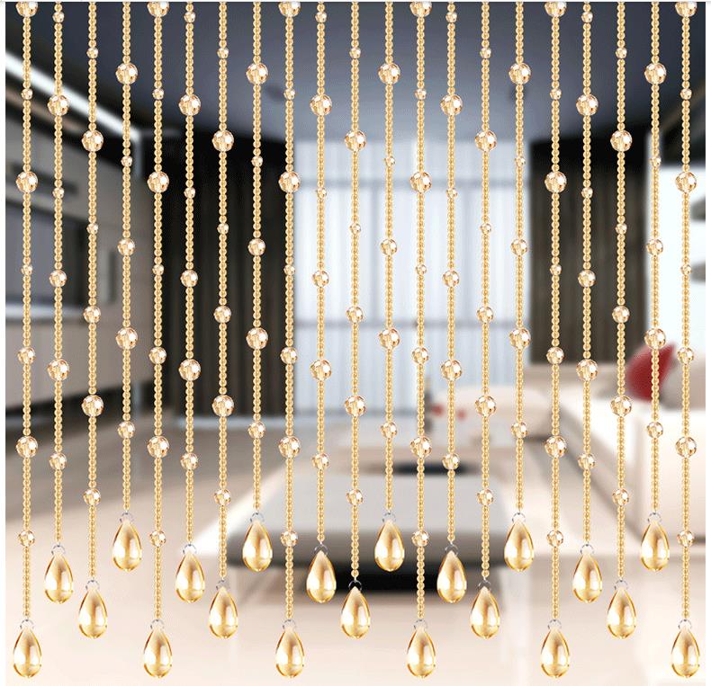 Champagne bead curtain finished product, not winding thumbnail