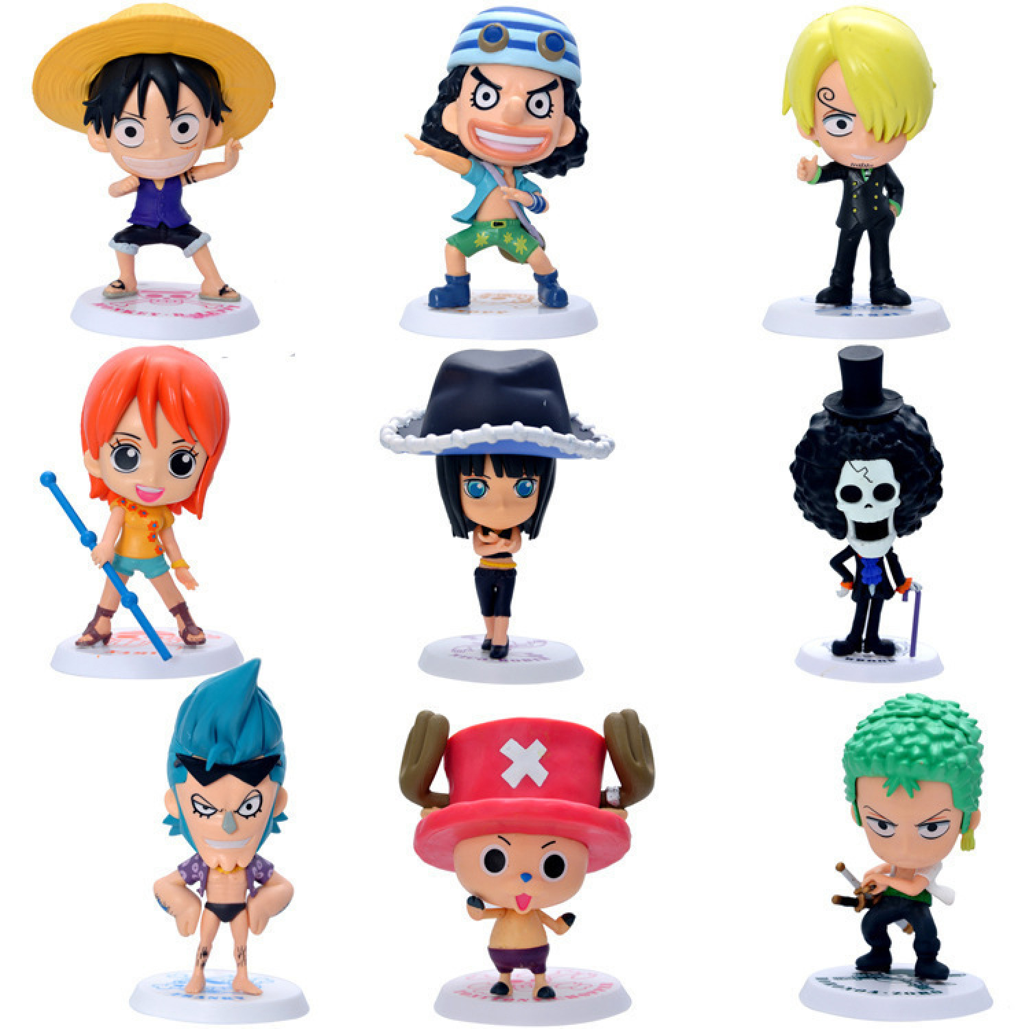 One Piece 69th generation 9 Q-version color box sets of Luffy, Sanji, Zorona, Nami and Robin detail image 1