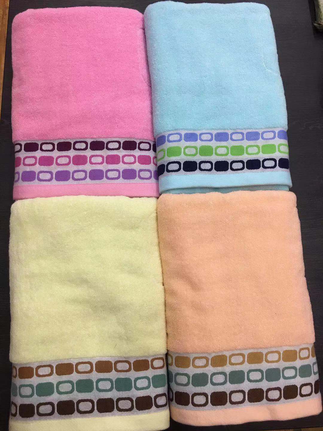 Factory wholesale pure cotton plain jacquard striped towels, supermarket daily gift towels wholesale customization log details Picture