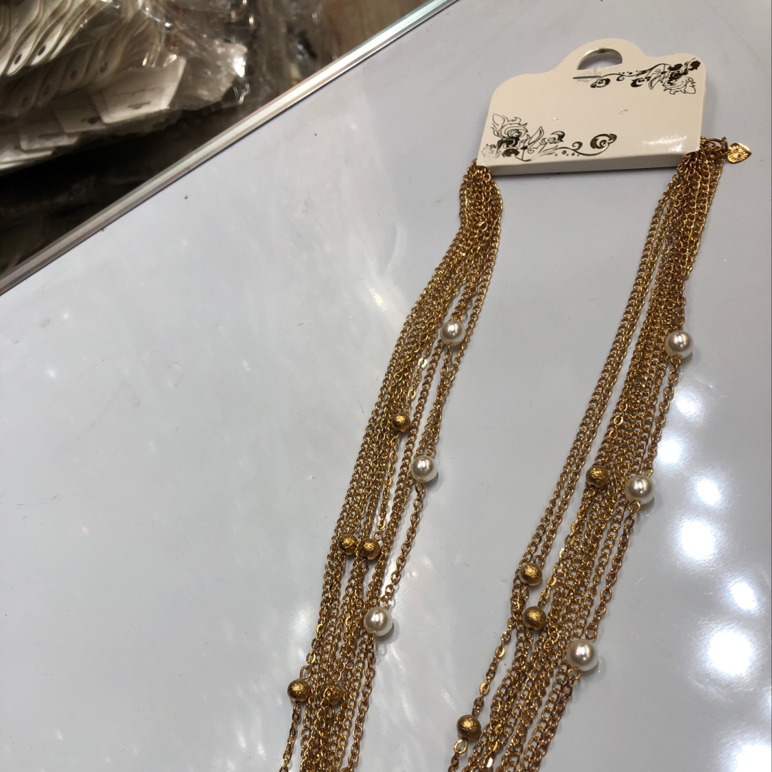 Iron chains and pearls
