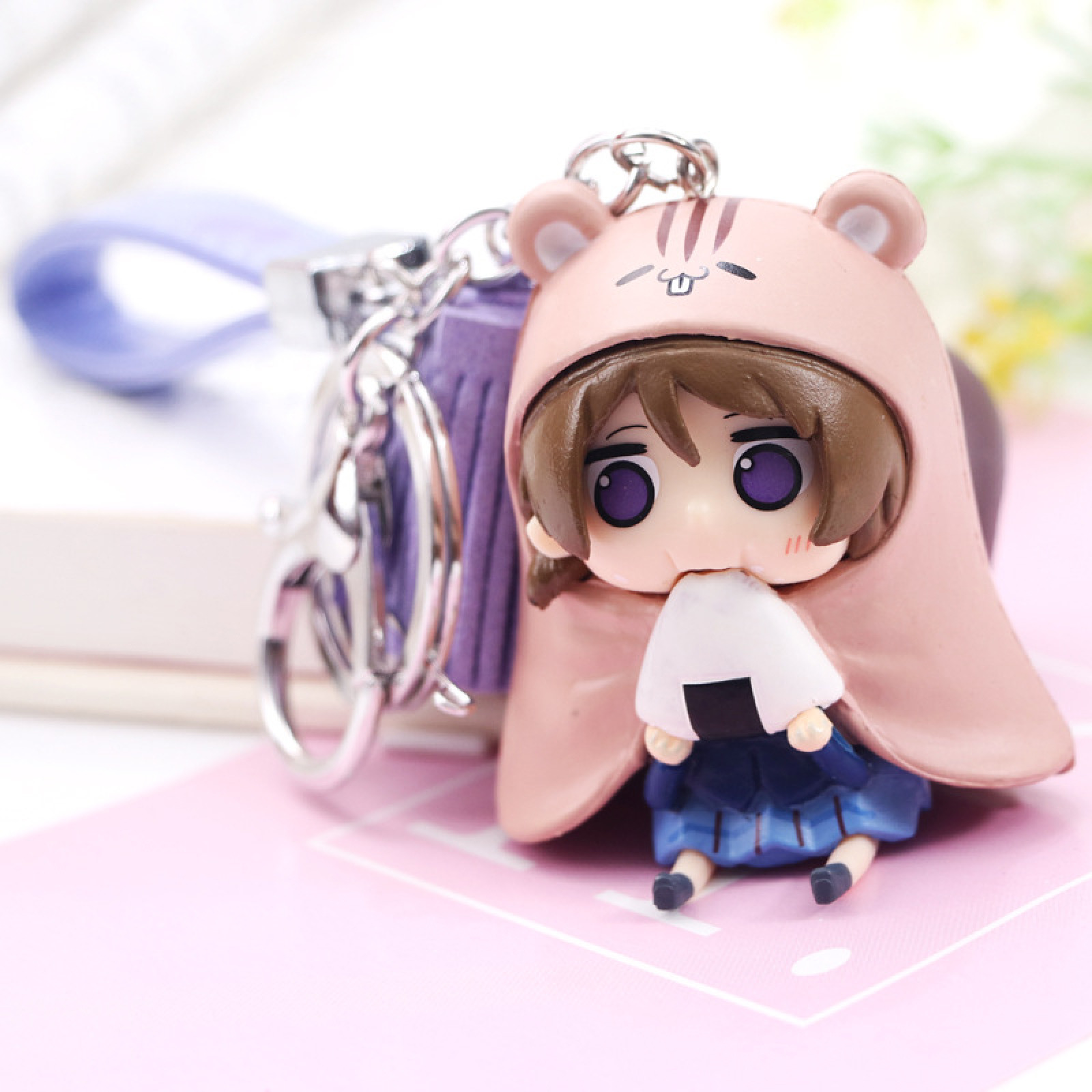 Selected Korean velvet rope pendants and keychains from the loveliveQ series of anime-related figurines detail image 1
