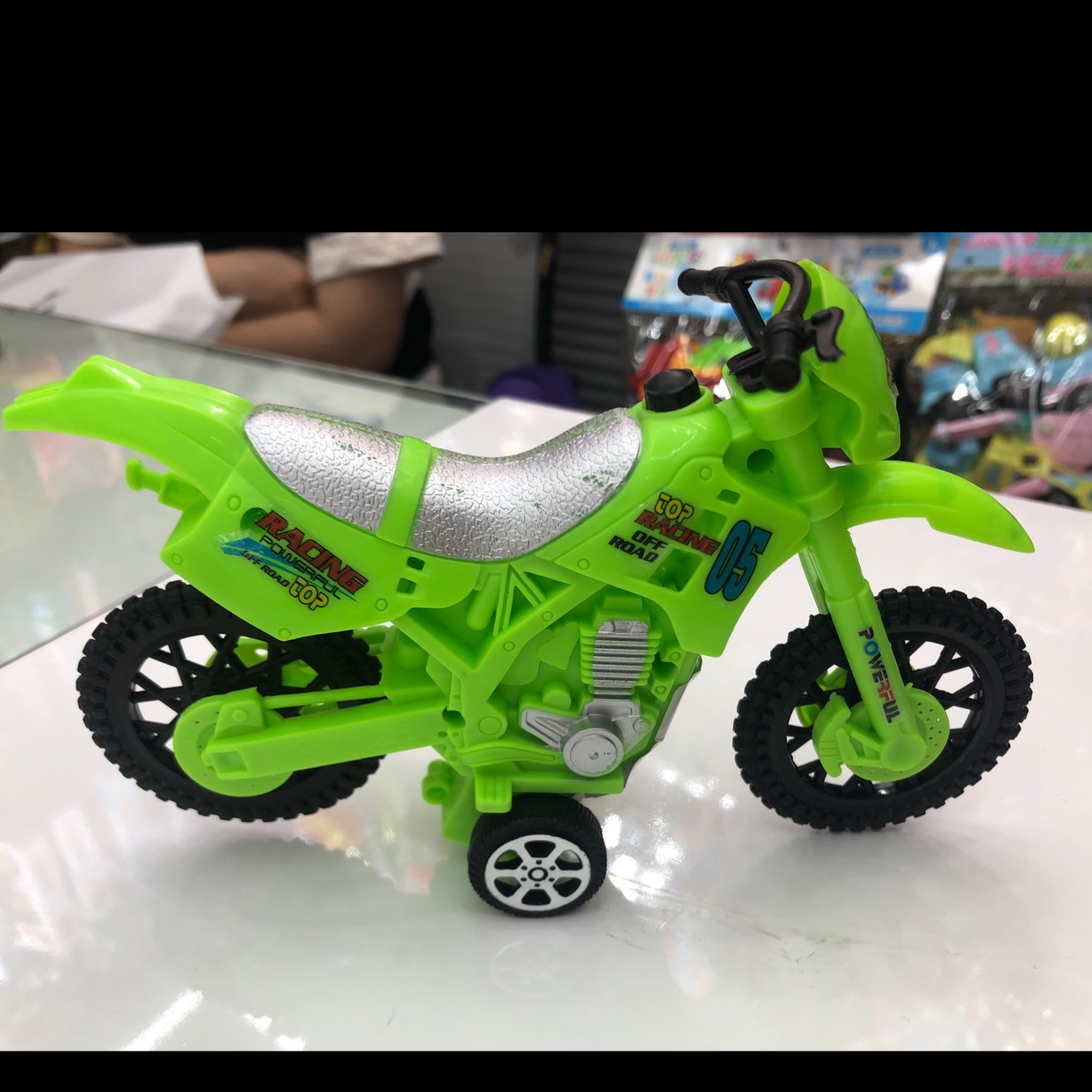 Toy inertial cross-country bike
