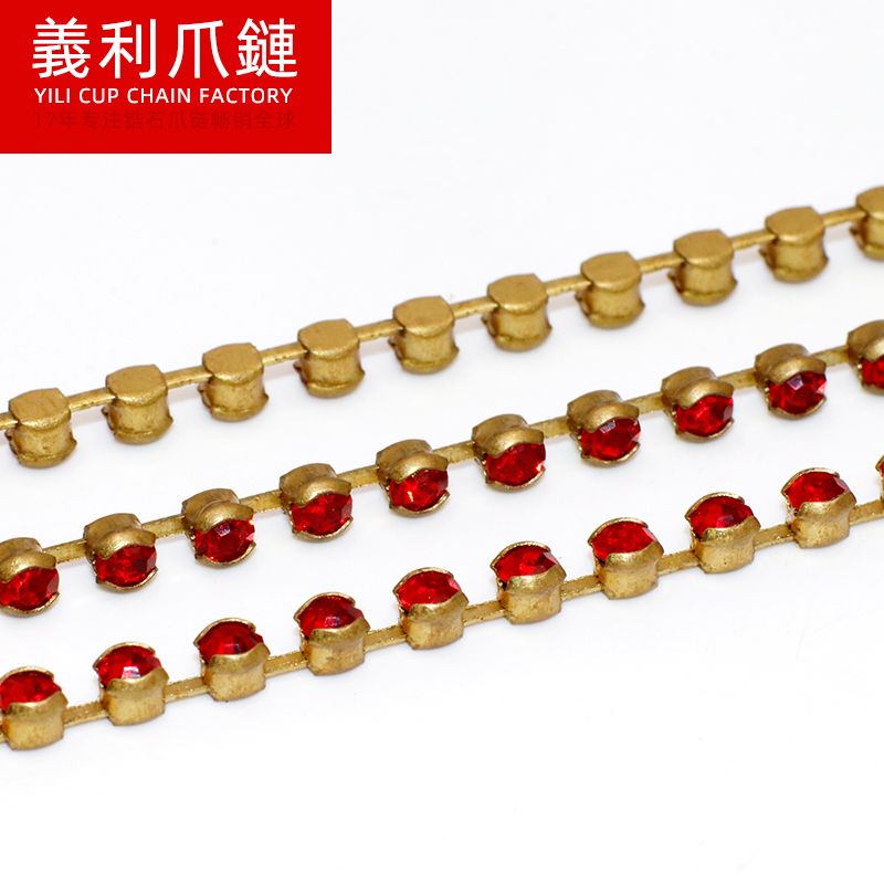 Yili claw chain element claw SS22#5mm color rhinestone claw chain manufacturers wholesale thumbnail