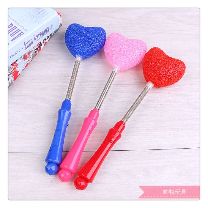 Particle Big Heart Five-pointed star rose Flash stick details Picture