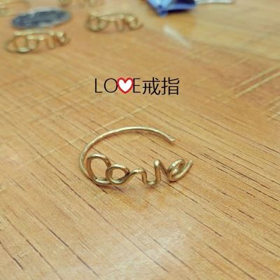 Factory direct sales of DIY rings, LOVE rings, copper accessories, simple style and fashionable rings. Customized according to samples full figure