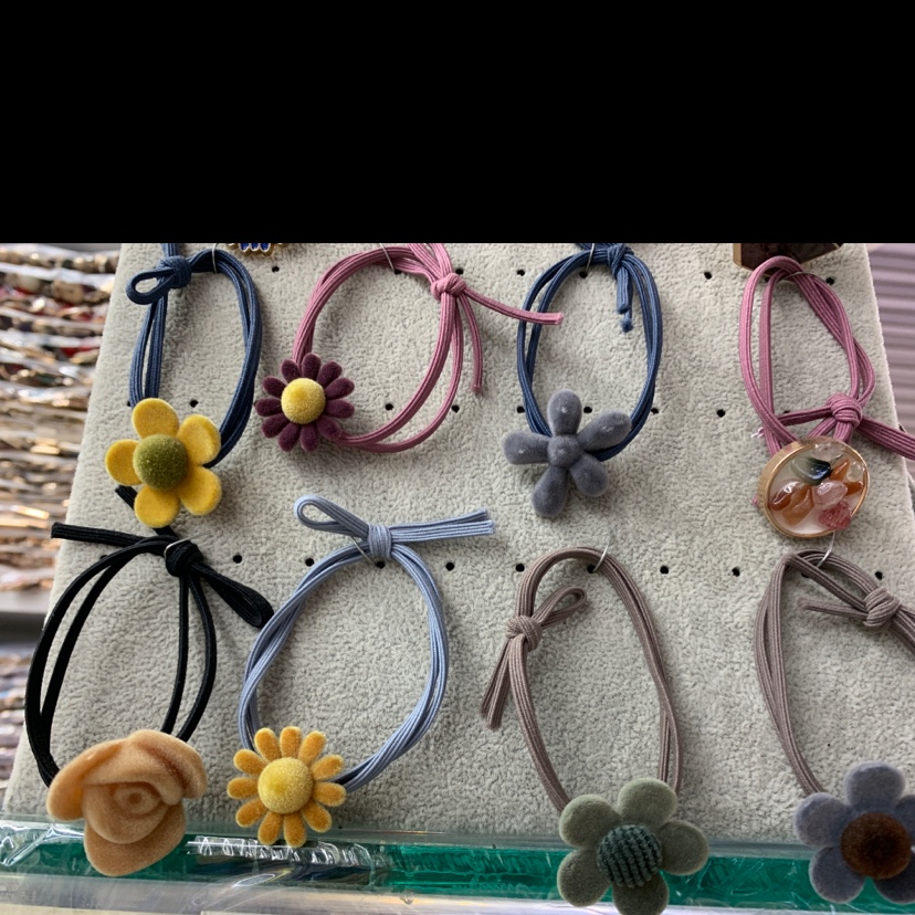 Flocked headwear
