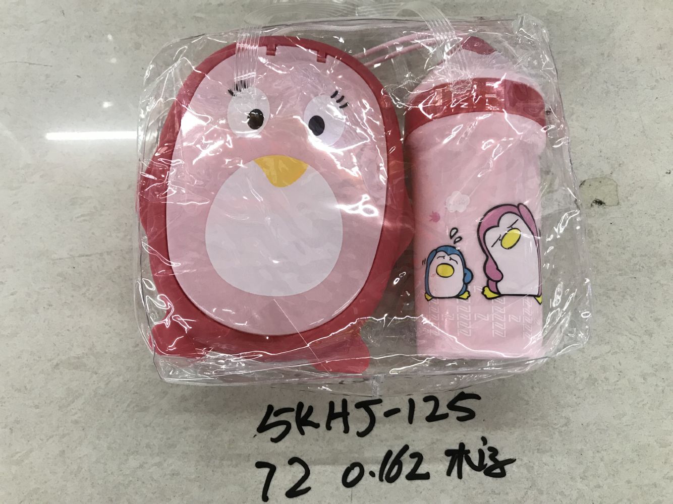 5KHJ-125 Plastic cartoon children's lunch box set Bento box kettle set